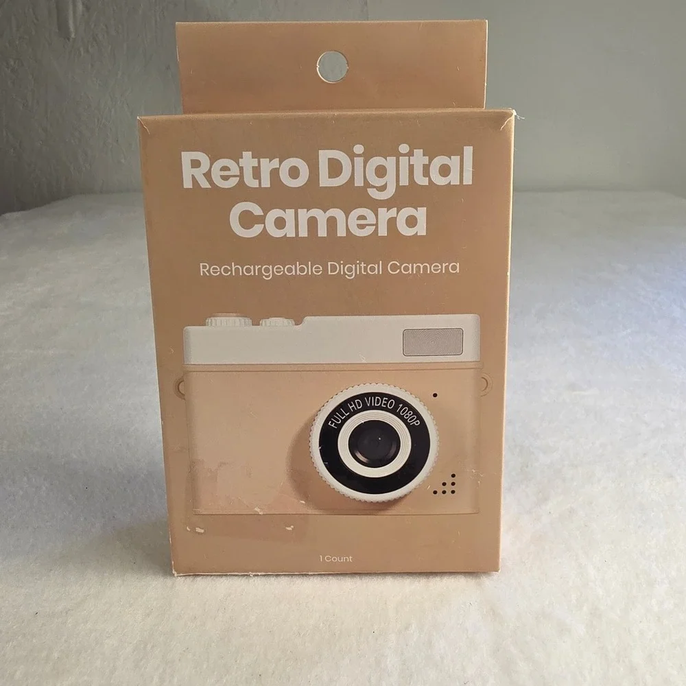 Retro Digital Camera Full HD 1080p Video Rechargeable Selfie Camera 080-17-1702